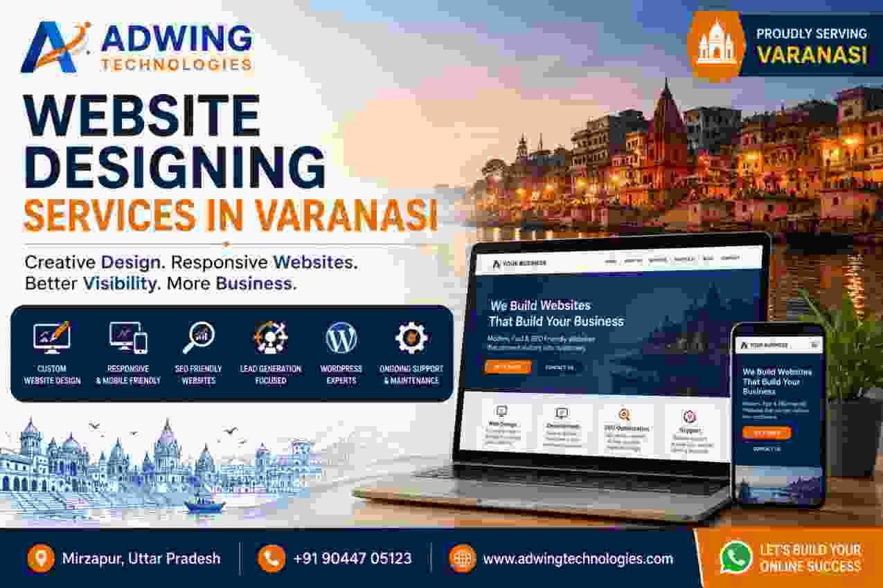 Website Designing Services in Varanasi - Adwing Technologies
