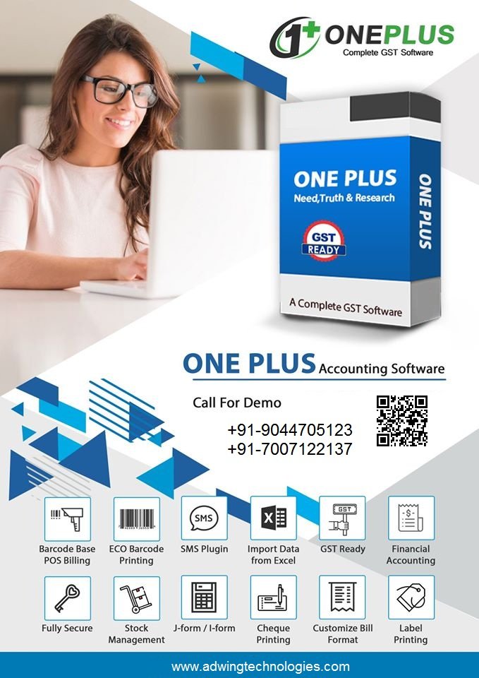 oneplus accounting software One Plus GSt Software