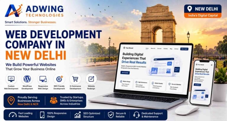 Web Development Company in New Delhi | Adwing Technologies