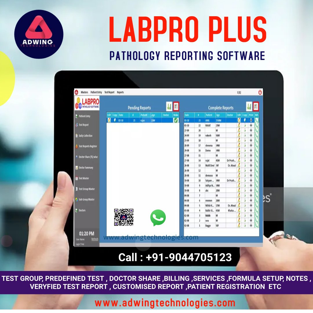 Best Pathology Software ,LabProPlus