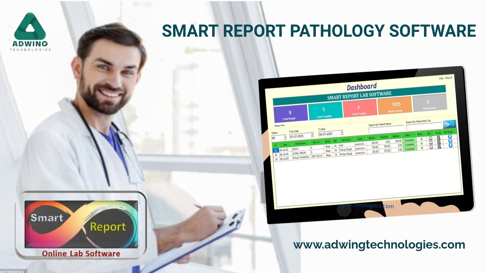 Thank You Card - Made with PosterMyWall Smart report pathology
