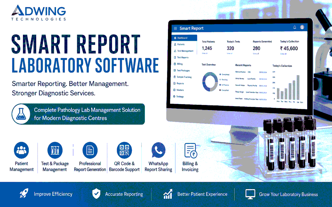 Smart Report Pathology Software :For Accurate & fast Report By Adwing Technologies
