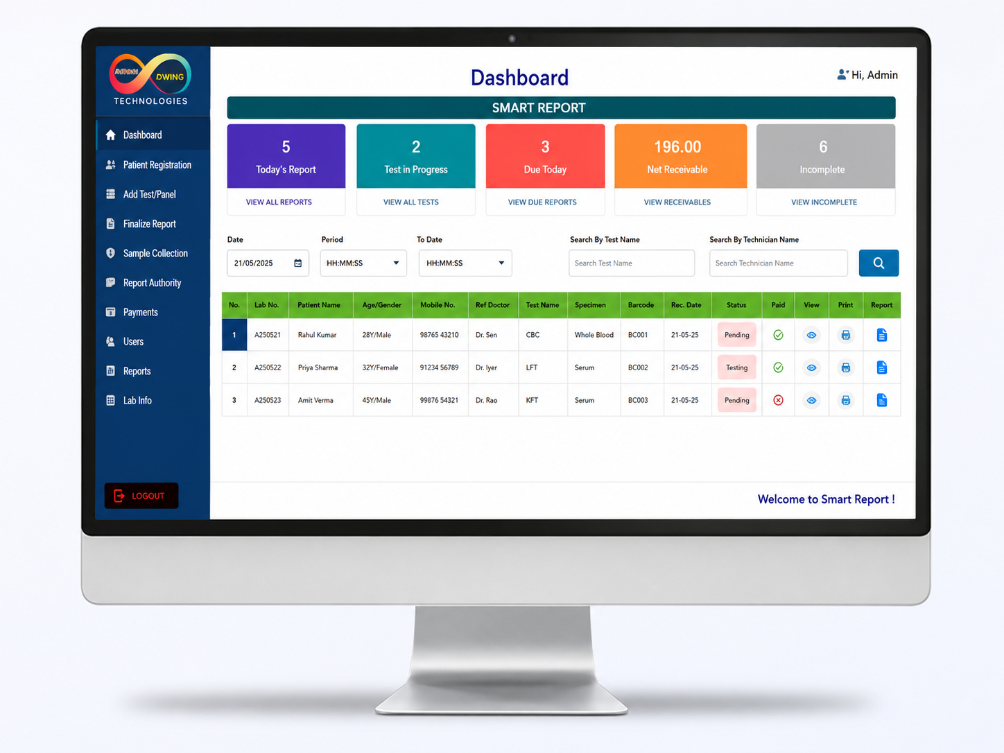 Smart Report Dashboard