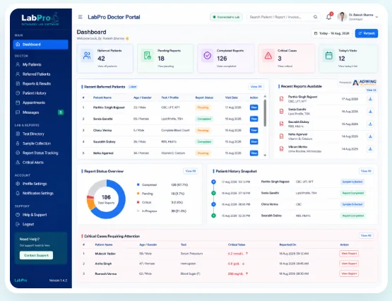 LabPro Doctor Portal