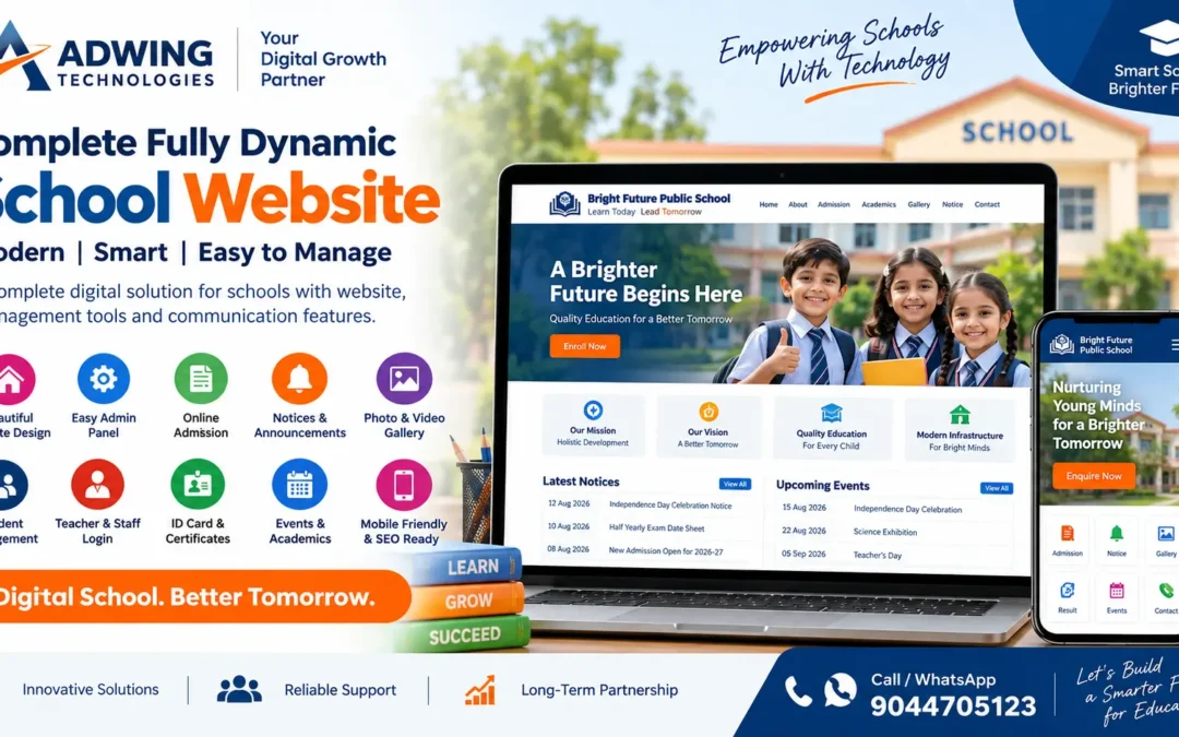 Complete Fully Dynamic School Website: Modern Digital Solution for Schools