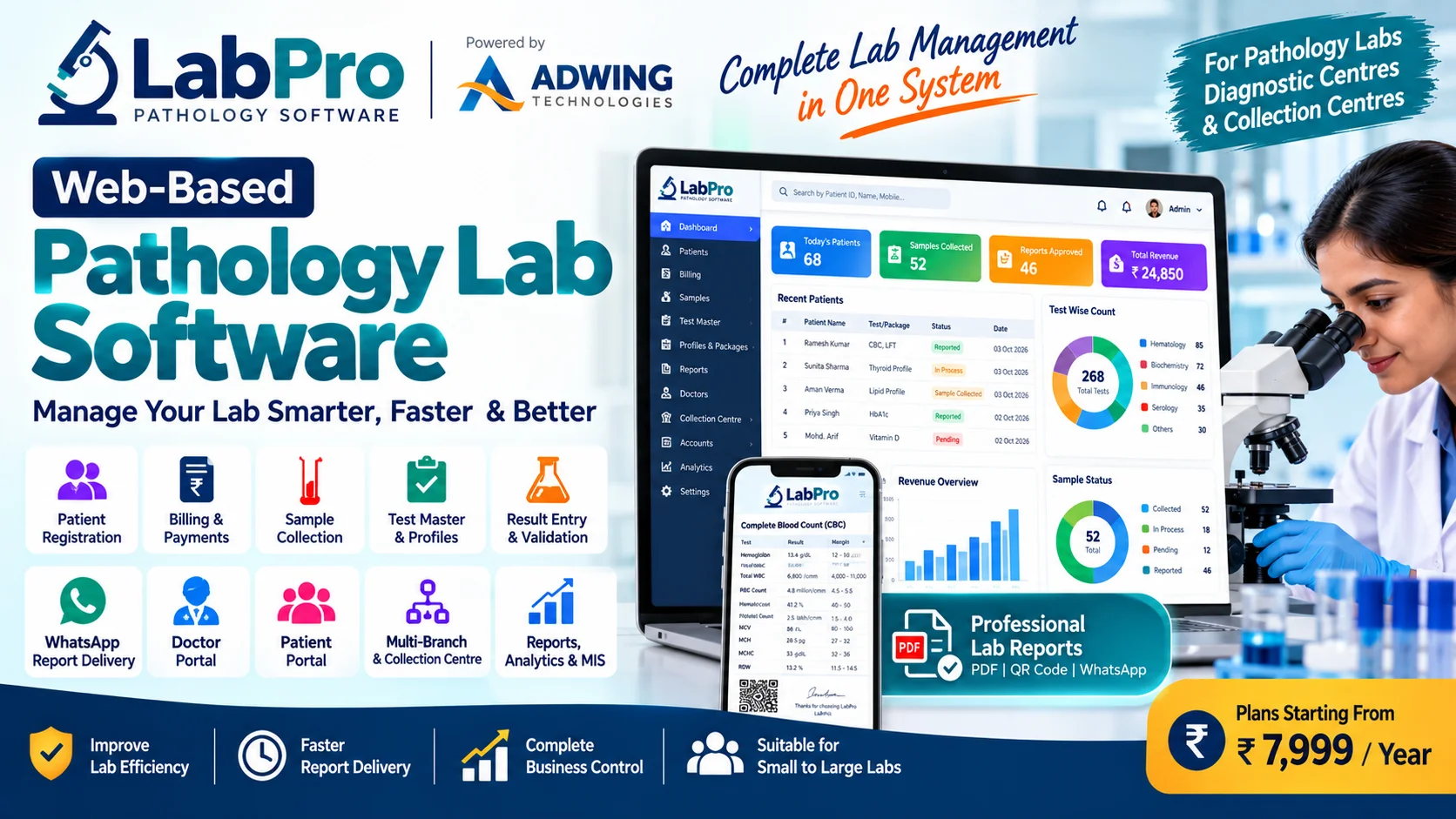 Web-Based Pathology Lab Software